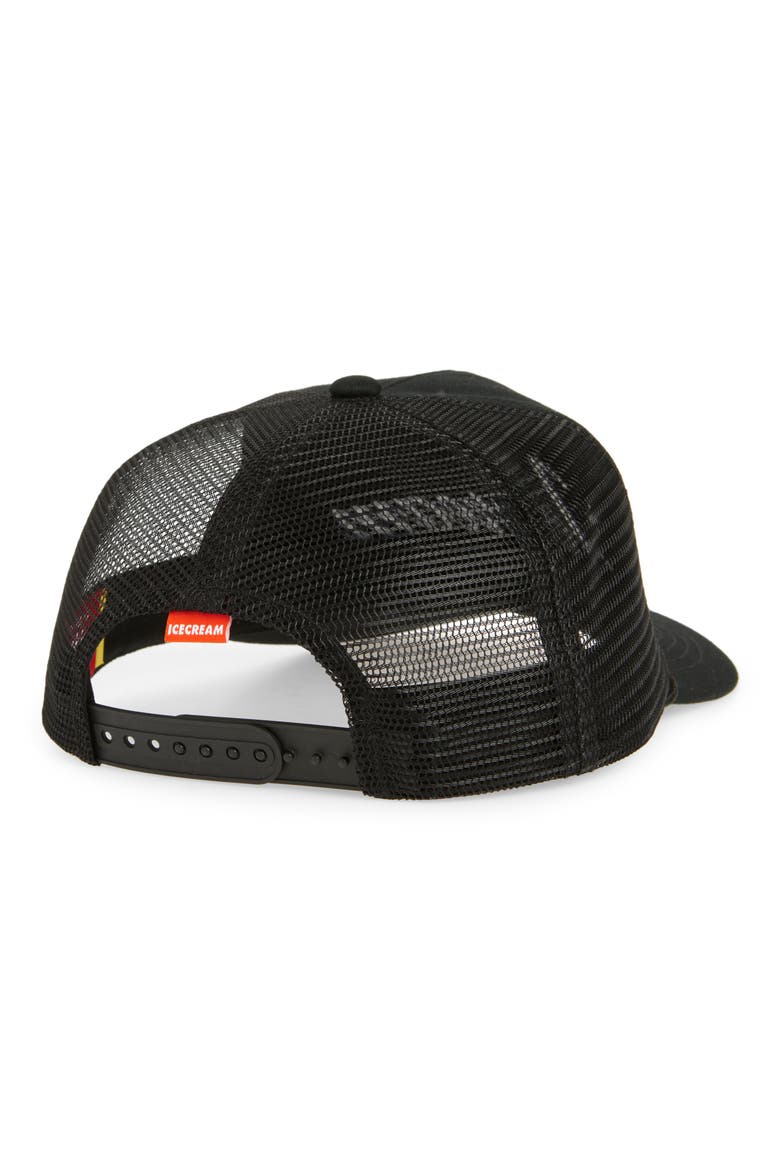 Gleam Logo Trucker Hat, Alternate, color, BLACK