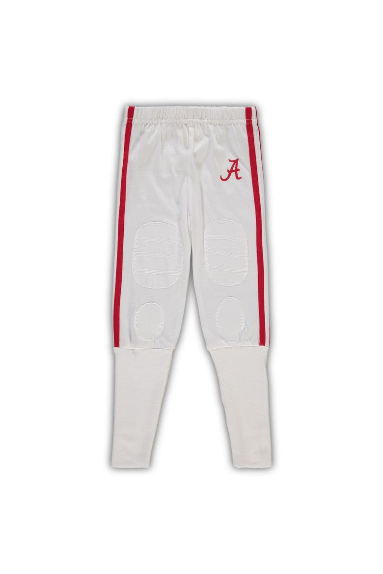 Preschool Wes & Willy Crimson Alabama Crimson Tide Football Player V-Neck T-Shirt and Pants Sleep Set, Alternate, color, Crimson