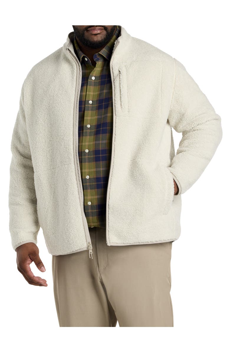 vineyard vines Big & Tall On-The-Go Fleece Jacket, Main, color, Stone