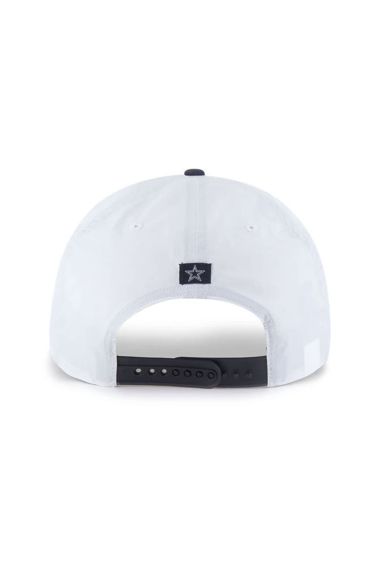 Men's '47  White/Navy Dallas Cowboys Suburbia Hitch Two-Tone Adjustable Hat, Alternate, color, White