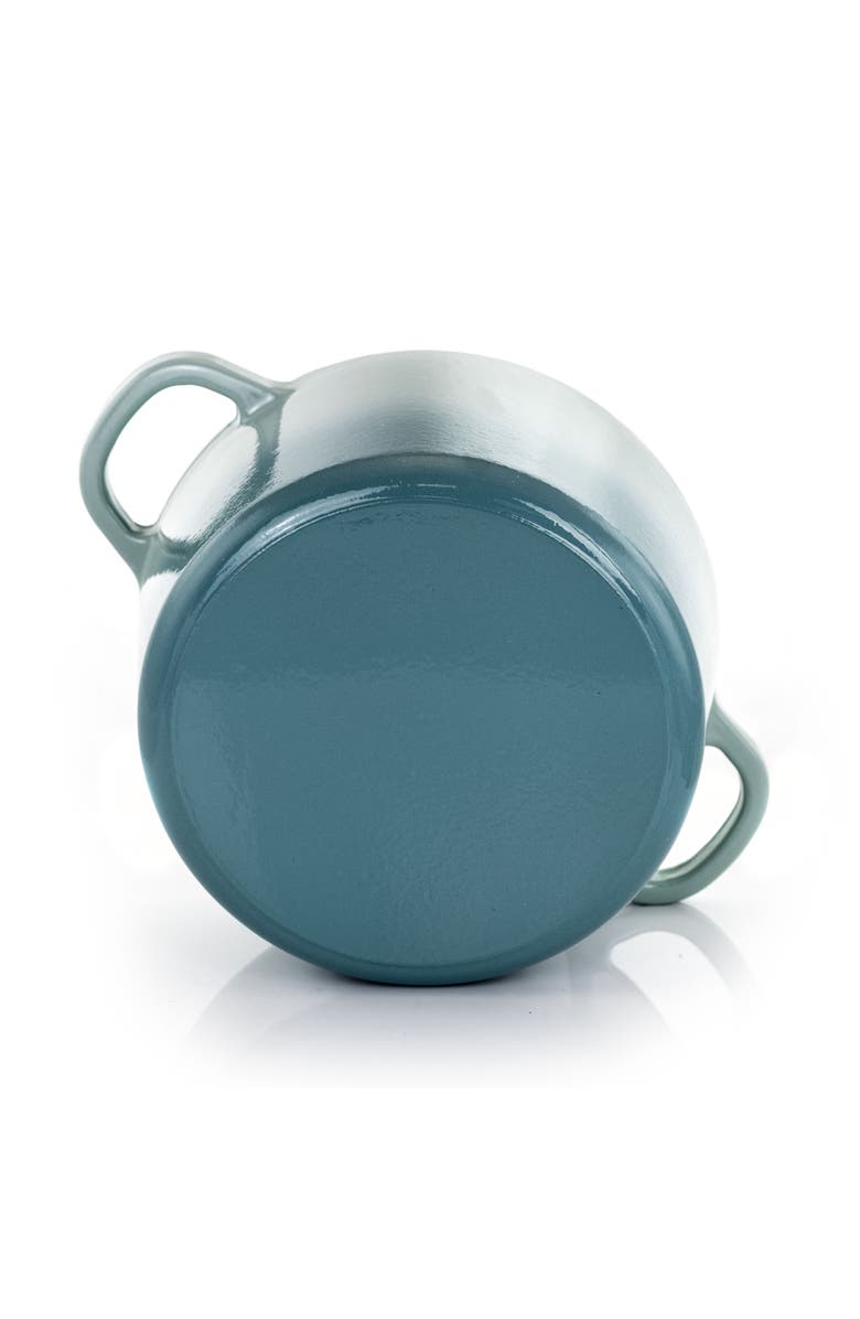 Crock-pot 2 Piece 7 Quarts Enamled Cast Iron Dutch Oven, Alternate, color, Blue