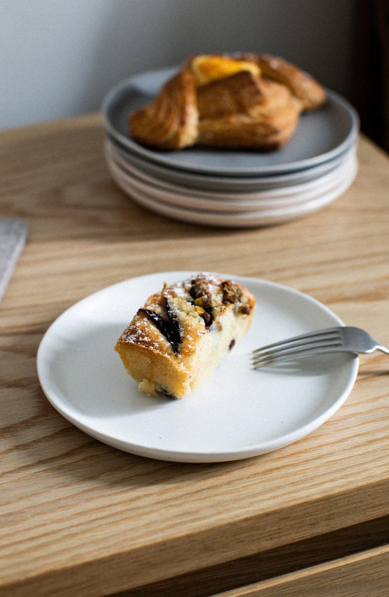 Fable The Dessert Set of 4 Plates, Alternate, color, Pearl White