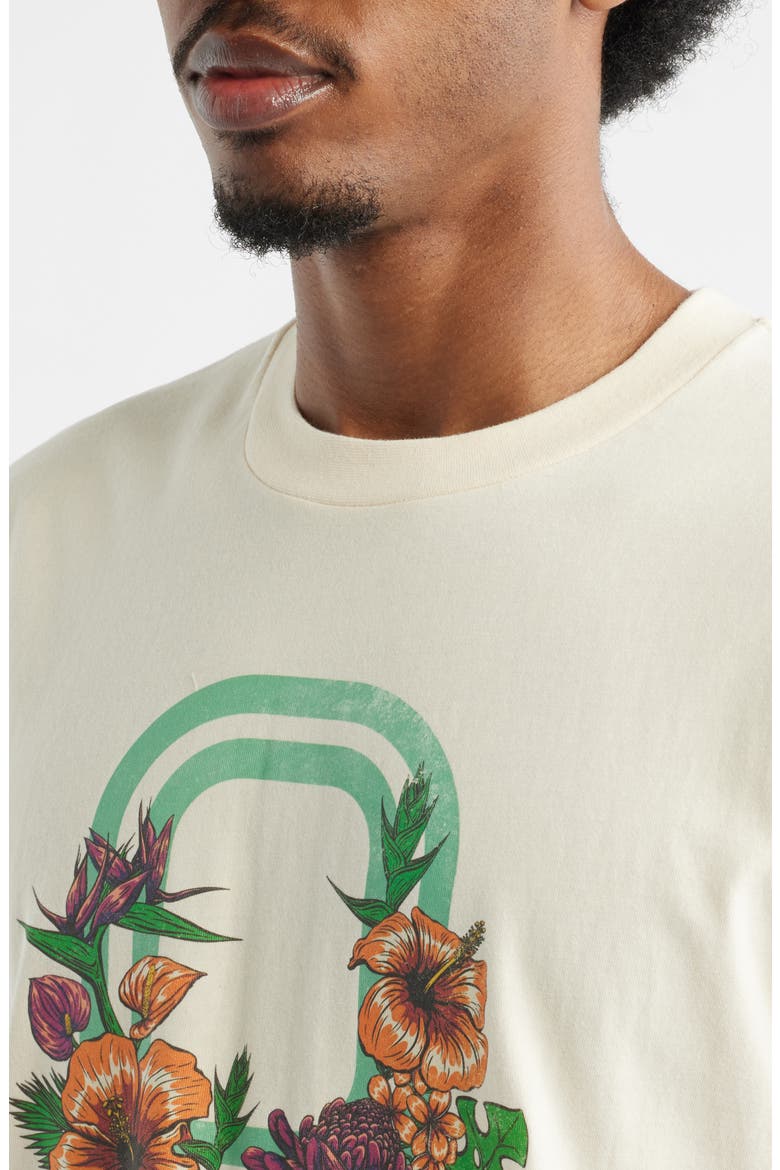 Bloom Cotton Graphic T-Shirt, Alternate, color, CREAM