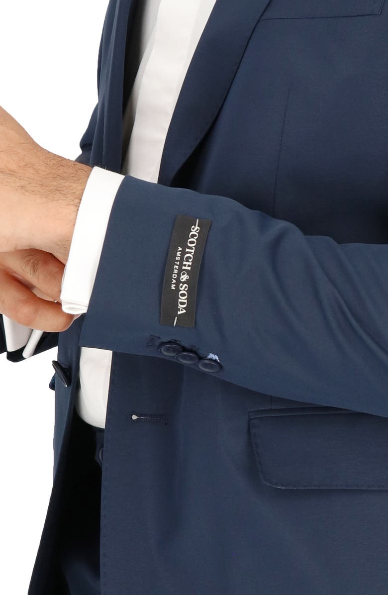 Scotch & Soda Traveler Tech Stretch Sport Coat, Alternate, color, Navy