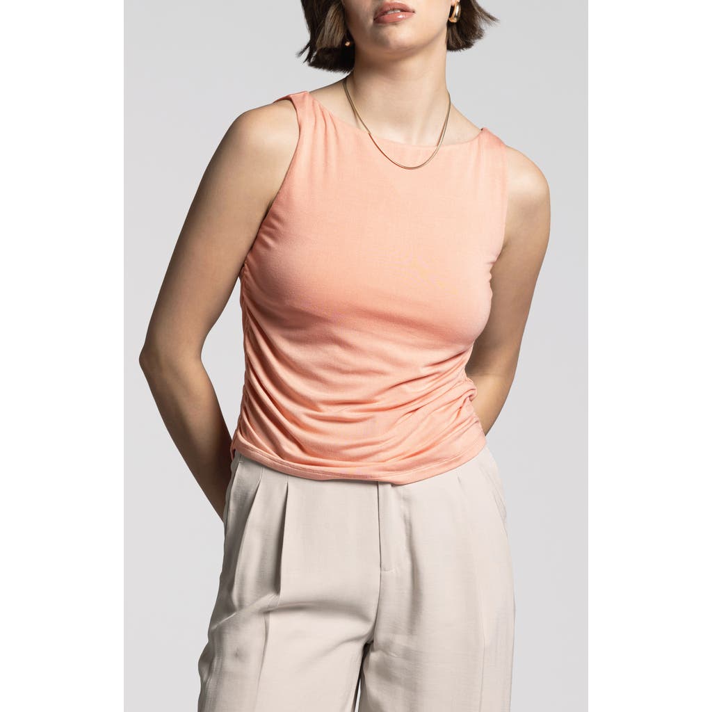 Weekend Los Angeles Nico Stretch Tank In Muted Clay