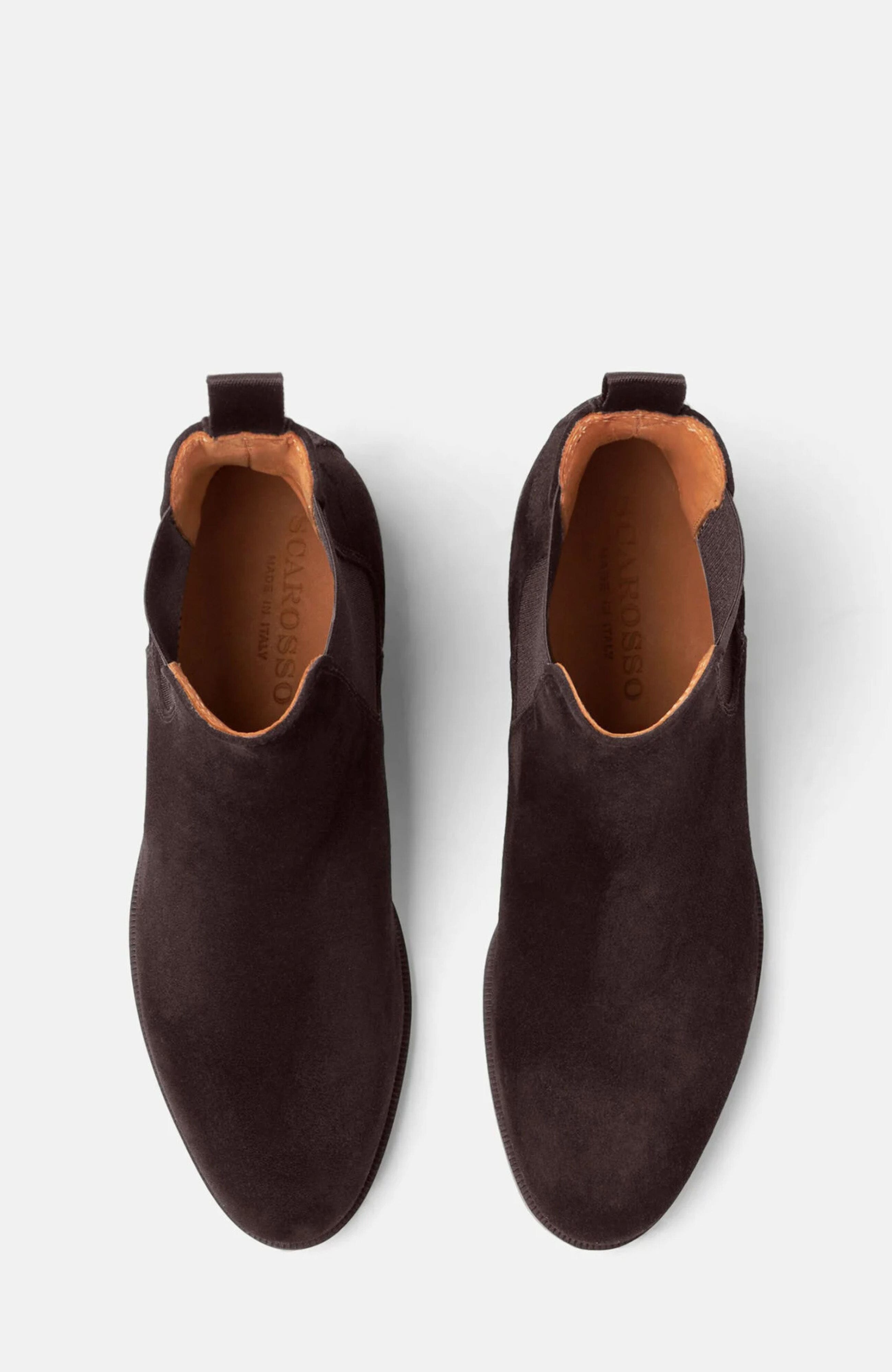 Elena Chelsea Boots, Alternate, color, Brown - Suede