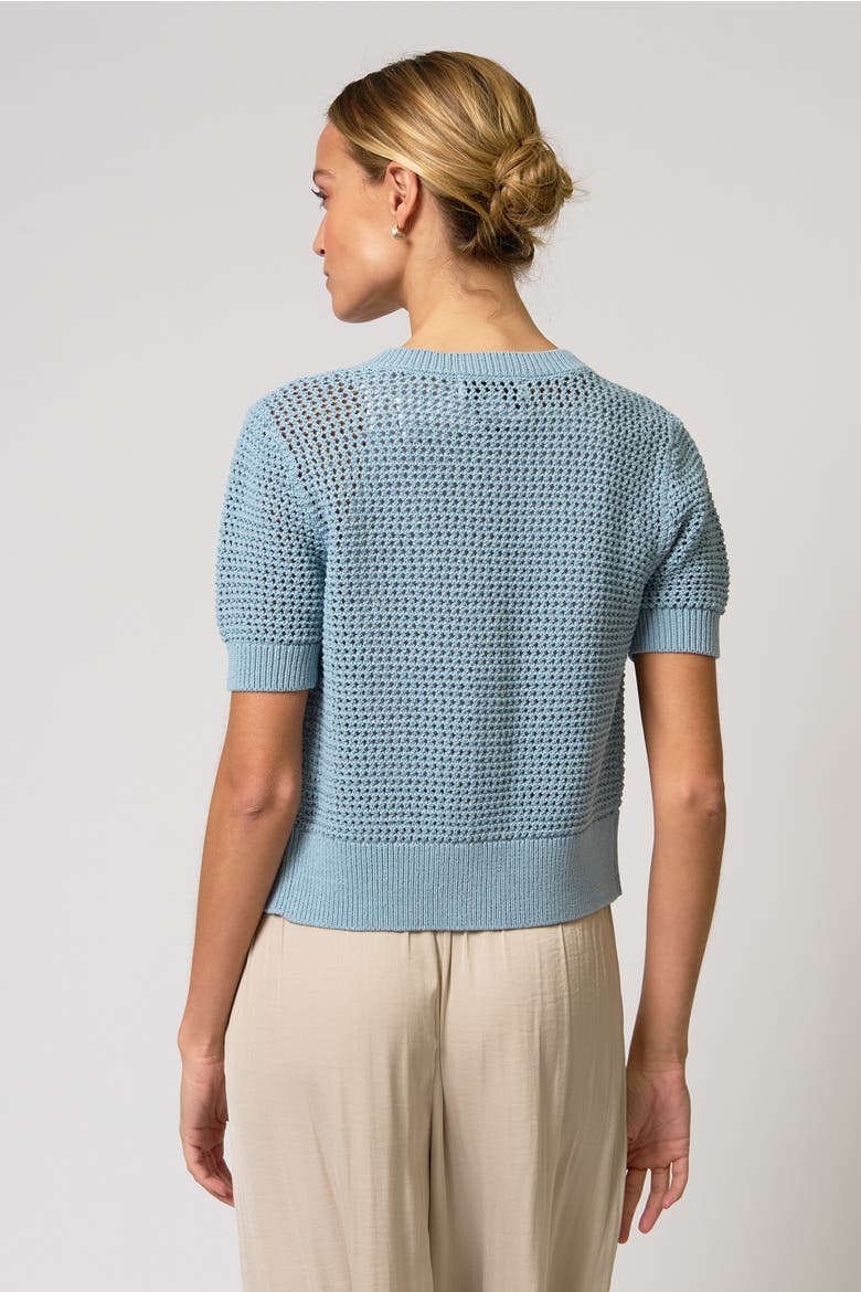 Iris Tape Yarn Cardi, Alternate, color, BLUE