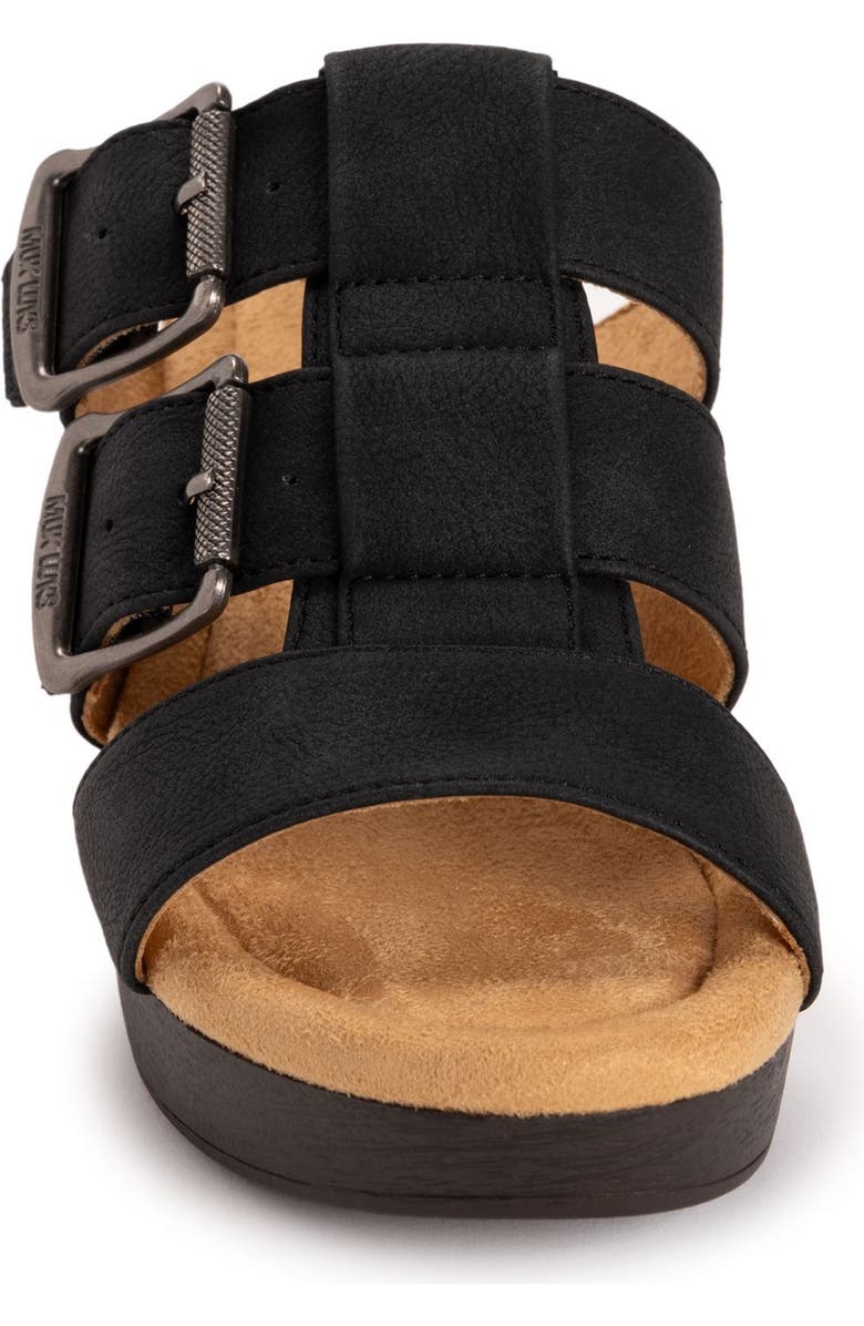 MUK LUKS Myra Sandal, Alternate, color, Black