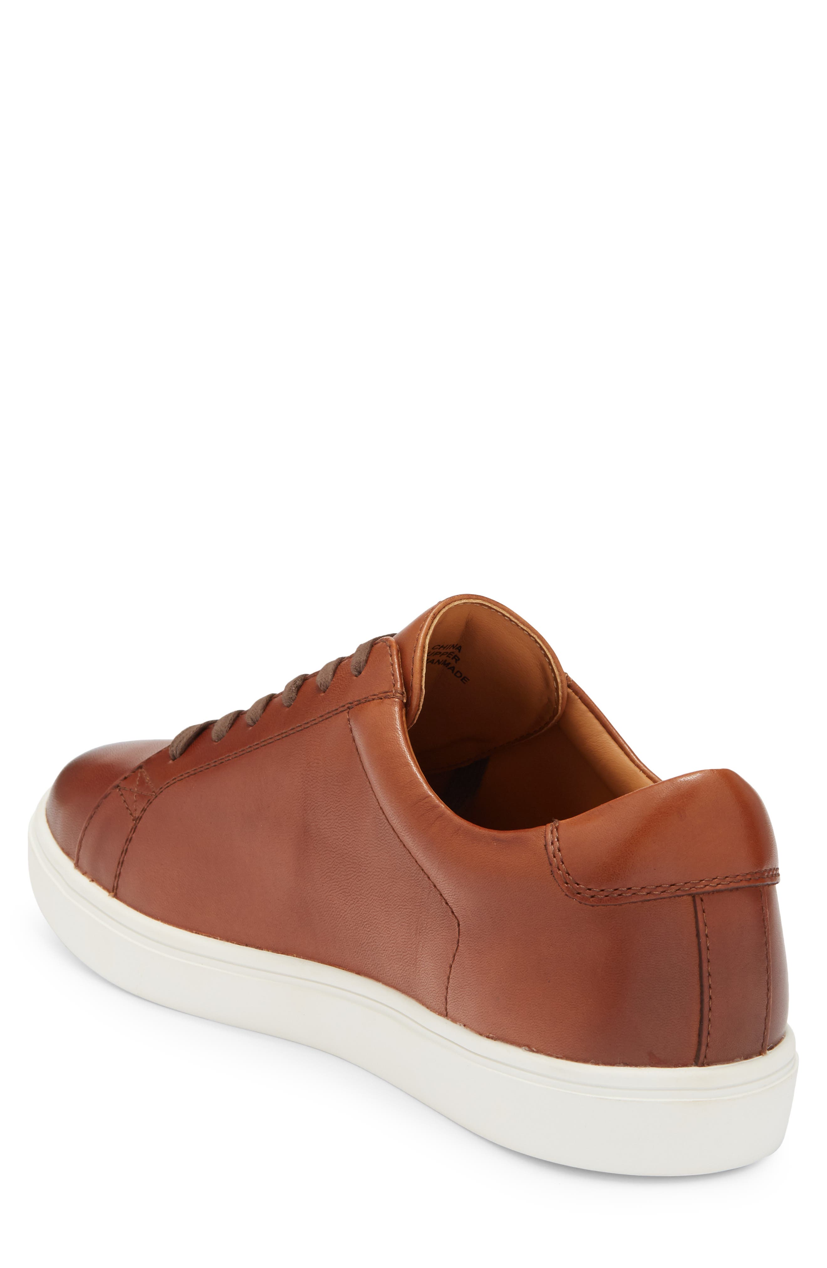Warner Sneaker, Alternate, color, BROWN SADDLE