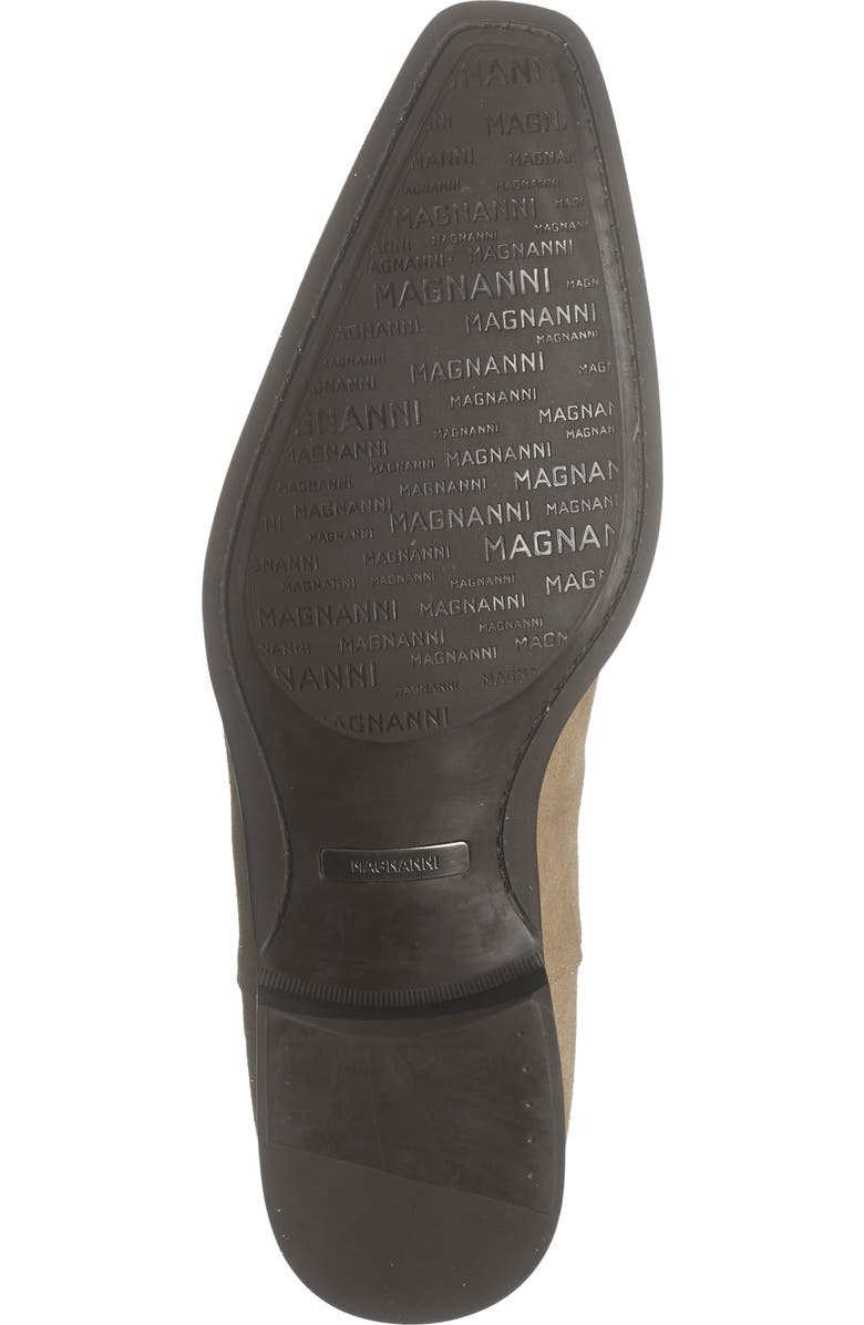 Magnanni Shaw Suede Chelsea Boot, Alternate, color, Taupe