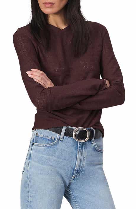 rag & bone Julia Textured Crewneck Top