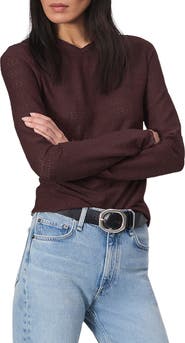 rag & bone Julia Textured Crewneck Top