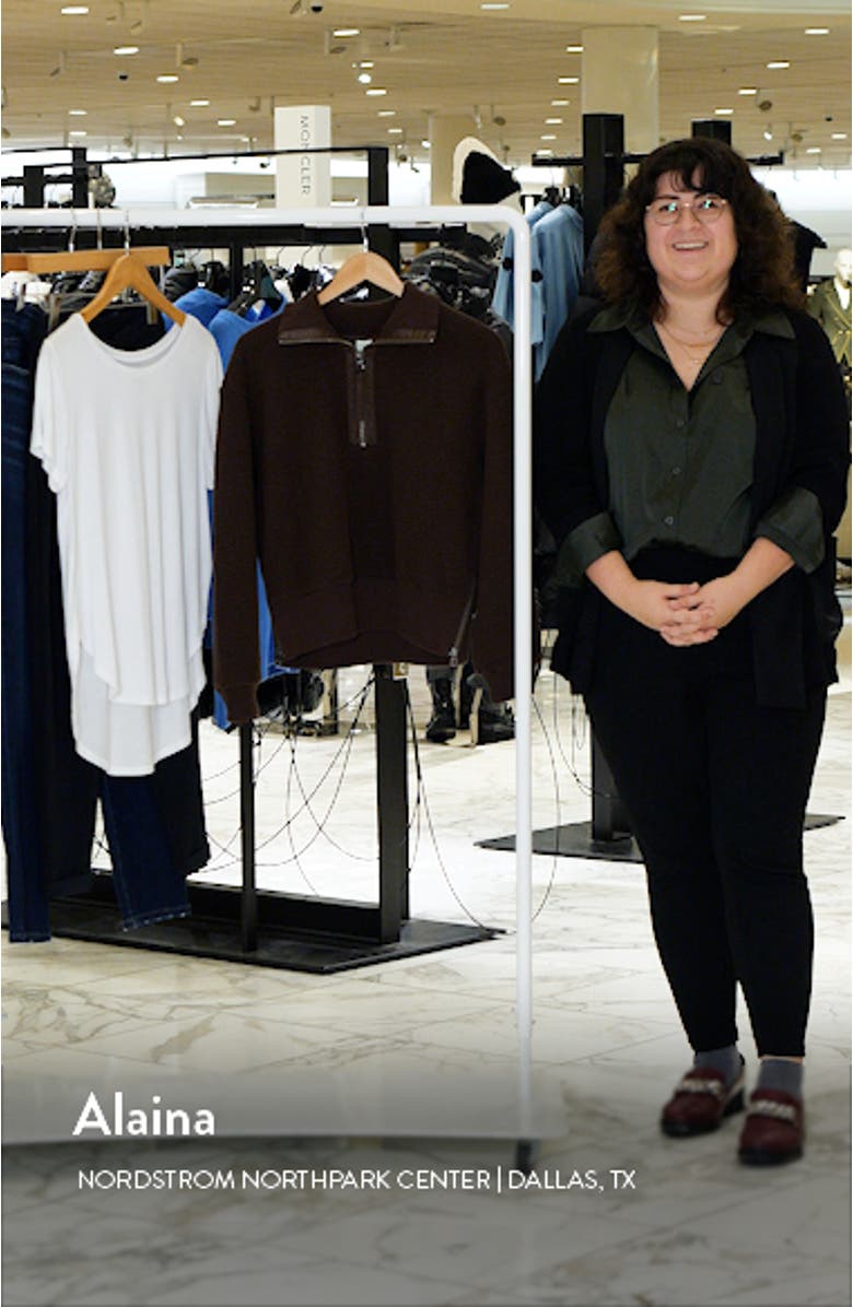 Roselle Recycled Polyester Fleece Half Zip Pullover, sales video thumbnail