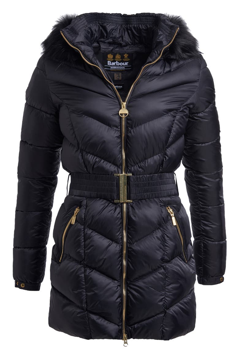 Highpoint Quilted Hooded Puffer Jacket, Alternate, color, BLACK/ BLACK