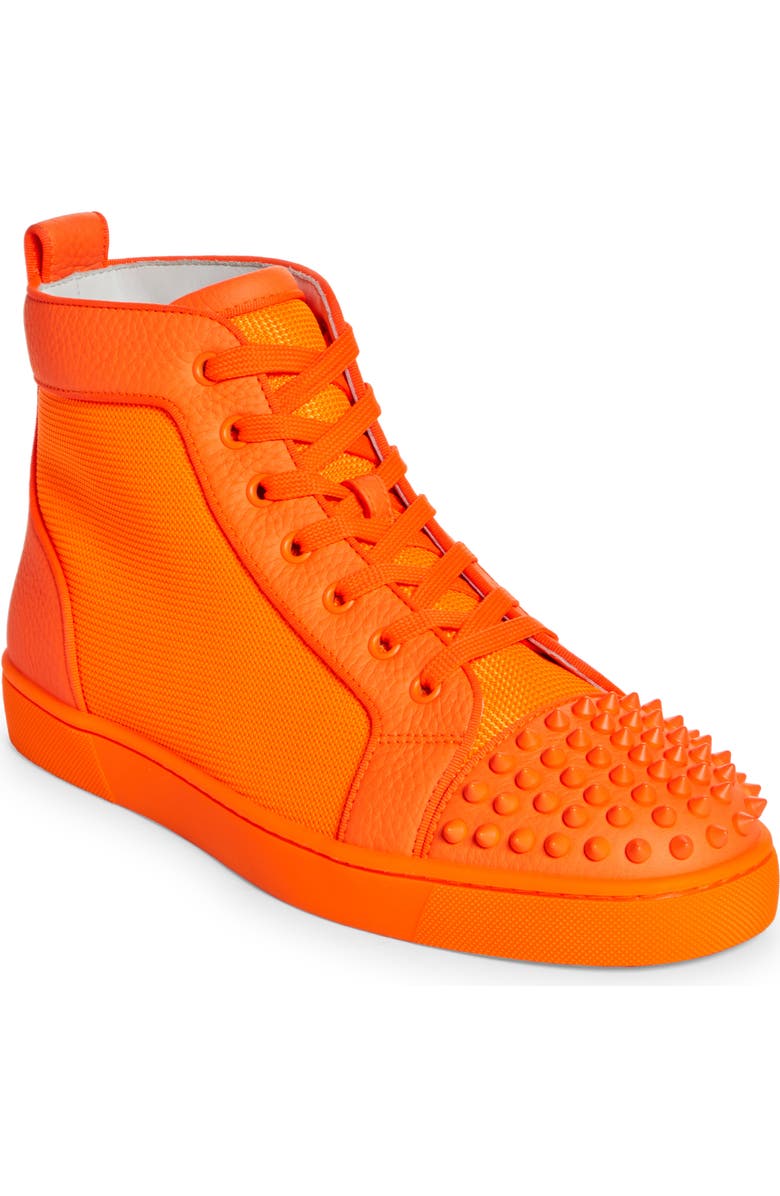 Christian Louboutin Lou Spikes Orlato High Top Sneaker, Main, color,