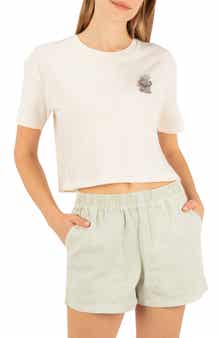 Tropical Trouble Graphic Boxy Cropped T-Shirt