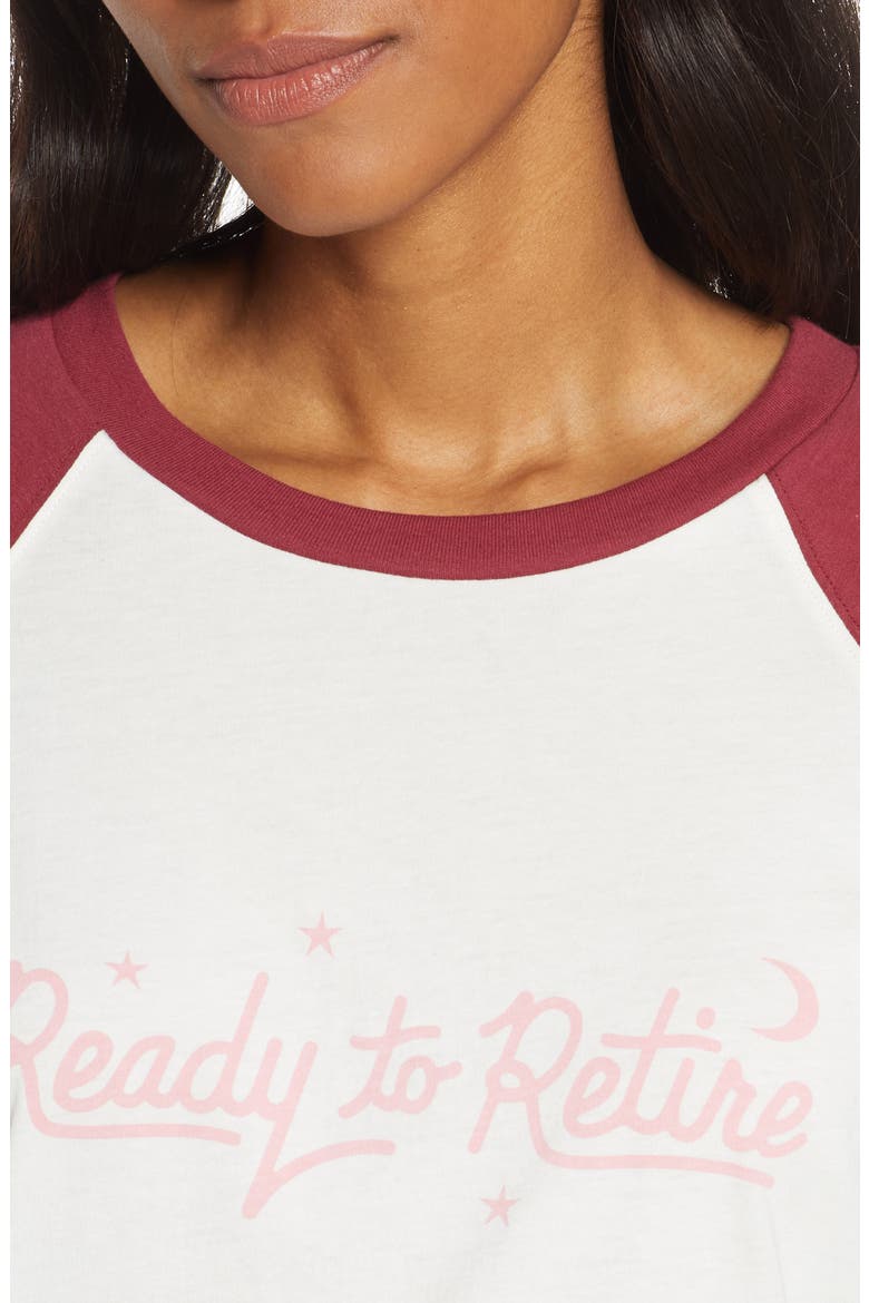Ready to Retire Baseball Sleep Tee, Alternate, color, IVORY