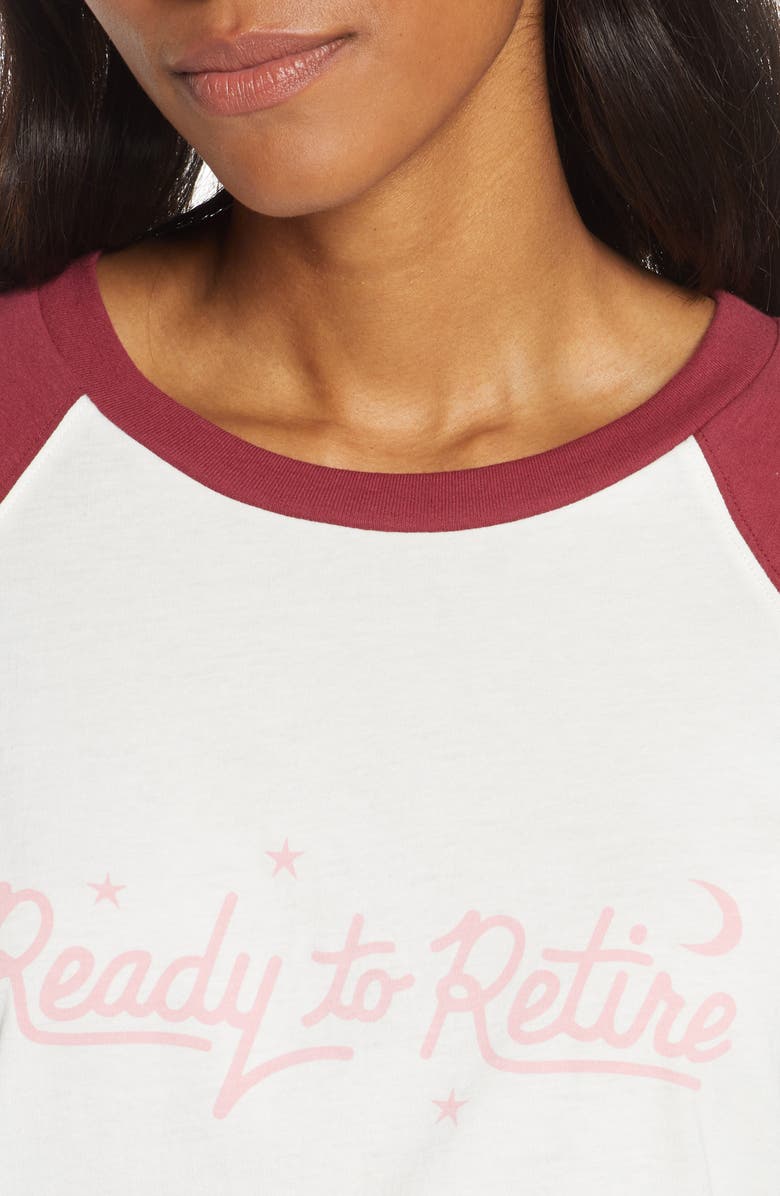 ban.do Ready to Retire Baseball Sleep Tee, Alternate, color,