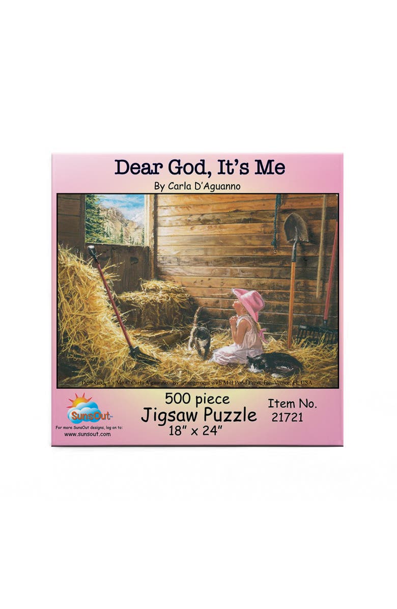 Sunsout Dear God It's Me 500 piece Jigsaw Puzzle for Adults, Alternate, color, Multicolor