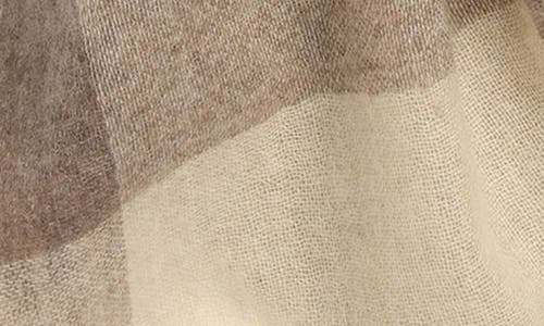 Nordstrom Textured Lightweight Cashmere Scarf In Brown