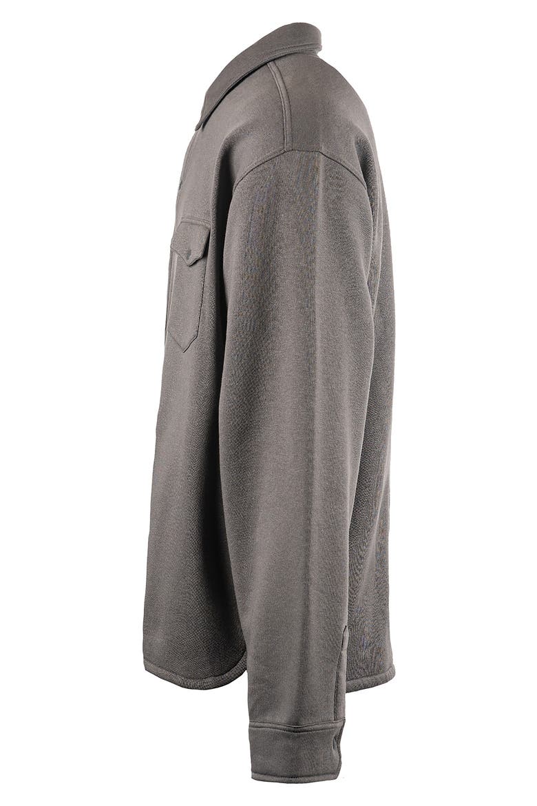 Fleece Shirt Jacket, Alternate, color, STEEL