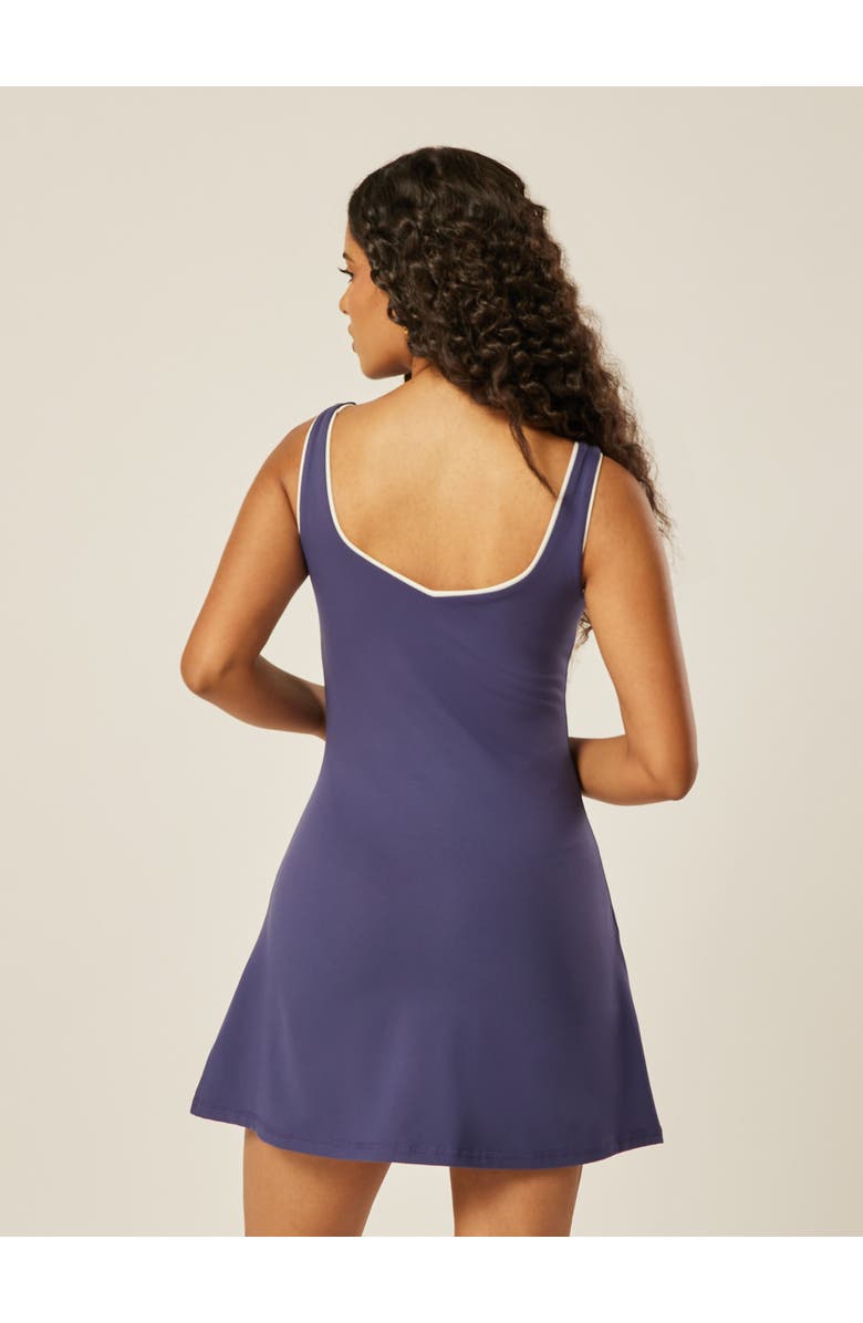Be Athletica Core Sleeveless V-Neck Tennis Mini Dress, Alternate, color, Patriot Blue