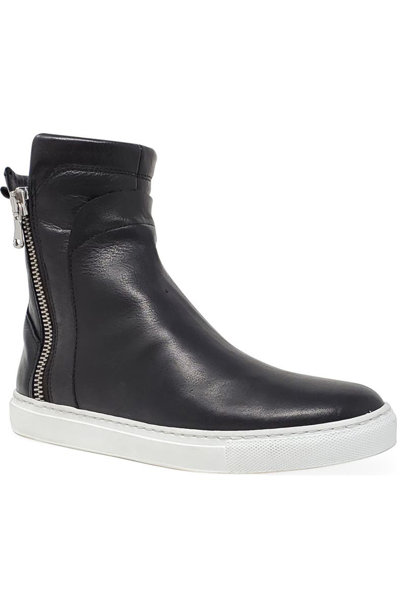 Madison Maison Double Zip Shearling Boot, Alternate, color, Black/Blue