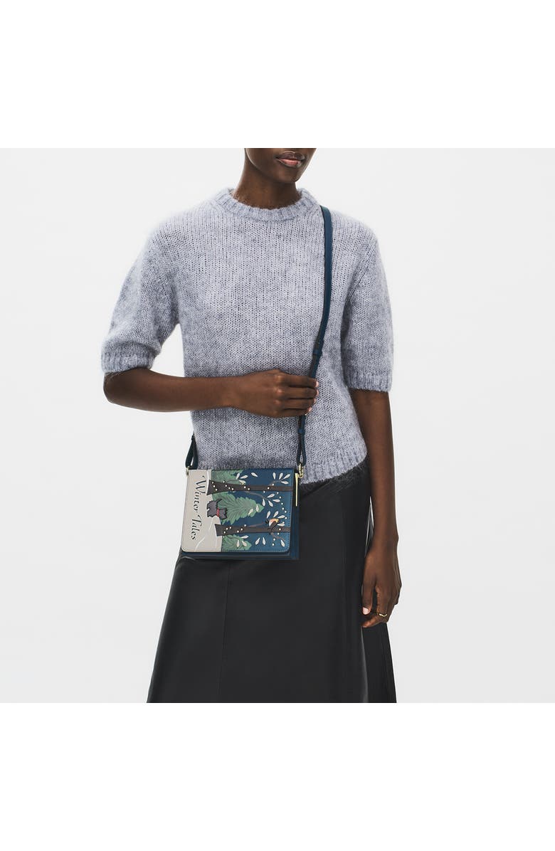 Radley Book Street - Winter Tales Small Flapover Crossbody Bag, Alternate, color, Teal