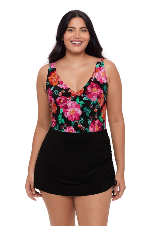 Julie Adjustable Skirt Control Swim Dress