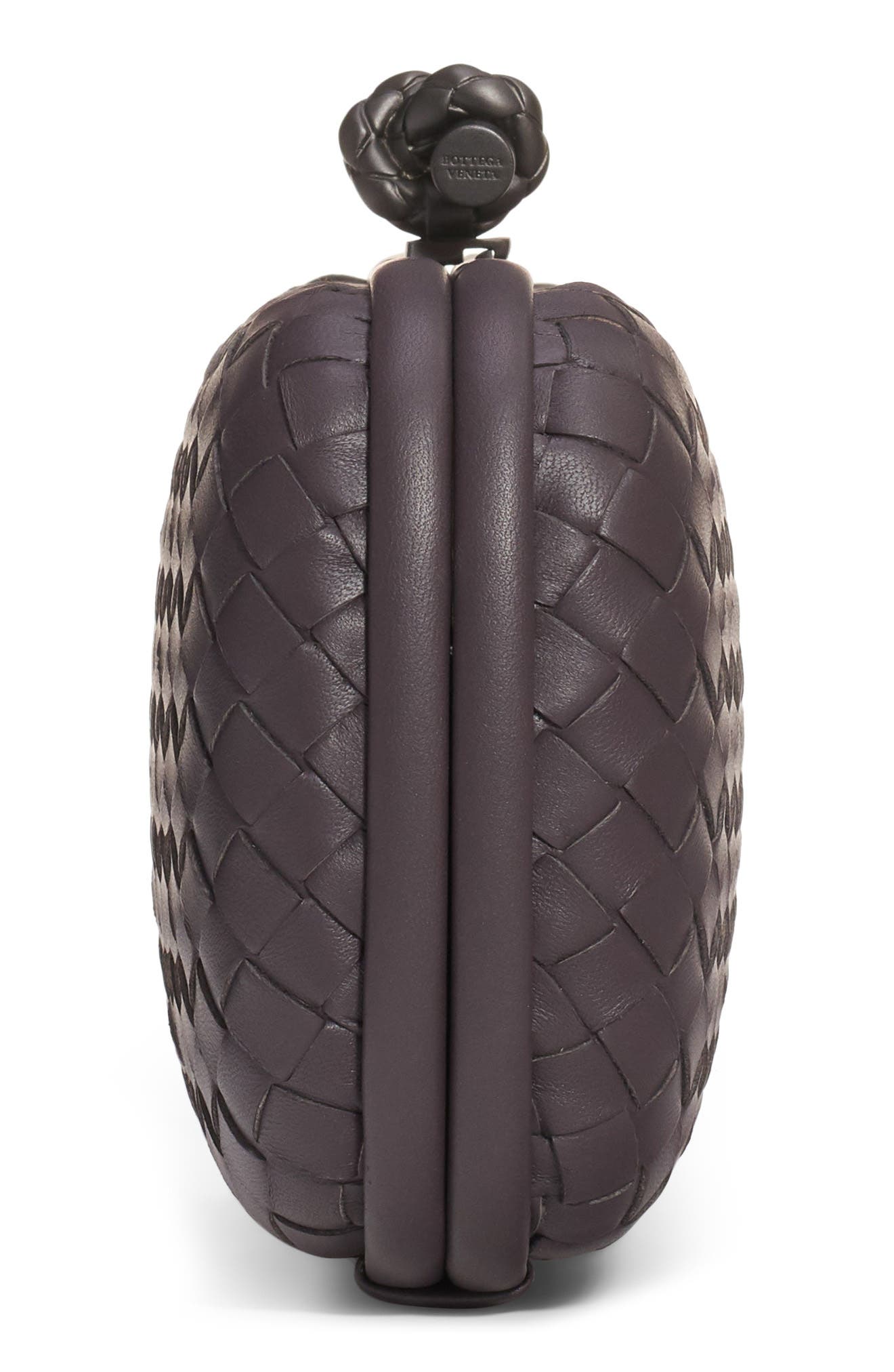 Bottega Veneta Intrecciato Leather Knot Clutch, Alternate, color, 