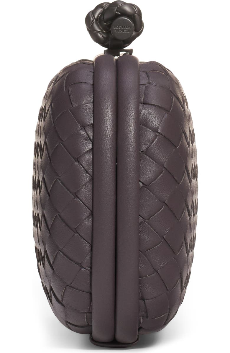 Bottega Veneta Intrecciato Leather Knot Clutch, Alternate, color,