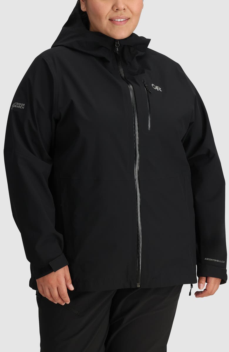 Outdoor Research Aspire II Gore-Tex<sup>®</sup> Waterproof Jacket, Main, color, Black