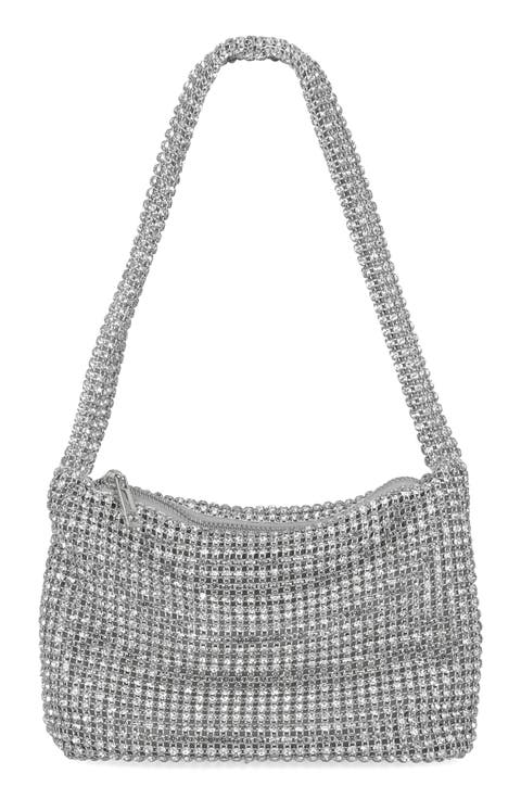 Fiona Rhinestone Embellished Shoulder Bag