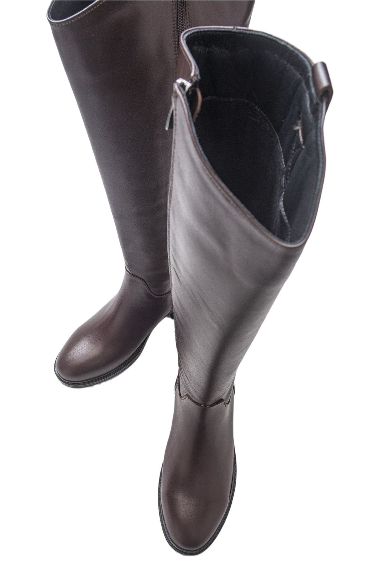 Acro Leather Boot, Alternate, color, Brown Leather