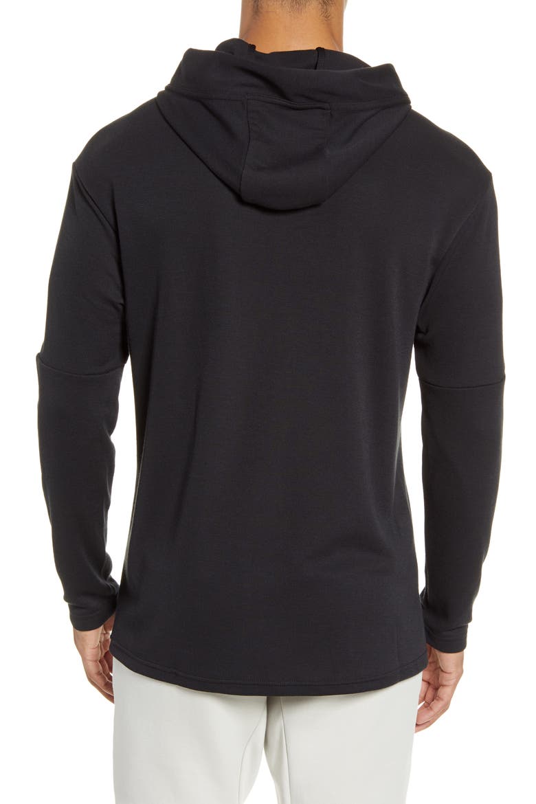 Yoga Dri-FIT Pullover Hoodie, Alternate, color, BLACK/ HEATHER