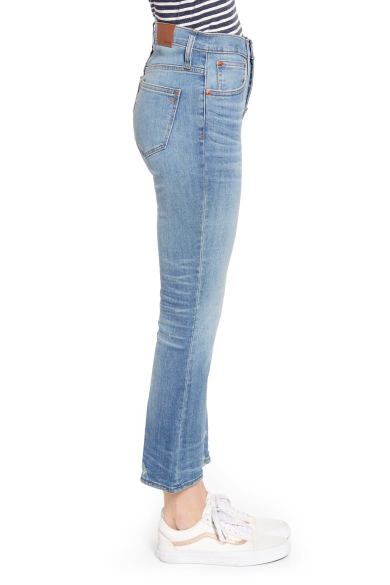 Cali Button Fly Demi Bootcut Jeans, Alternate, color, BESS