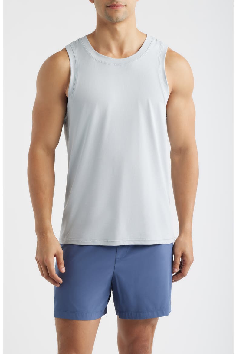 Endurance Performance Tank, Main, color, BLUE PEARL