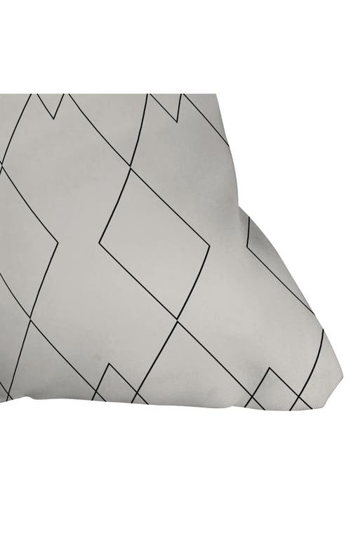 Deny Designs Color Poems Geometric Throw Pillow In White