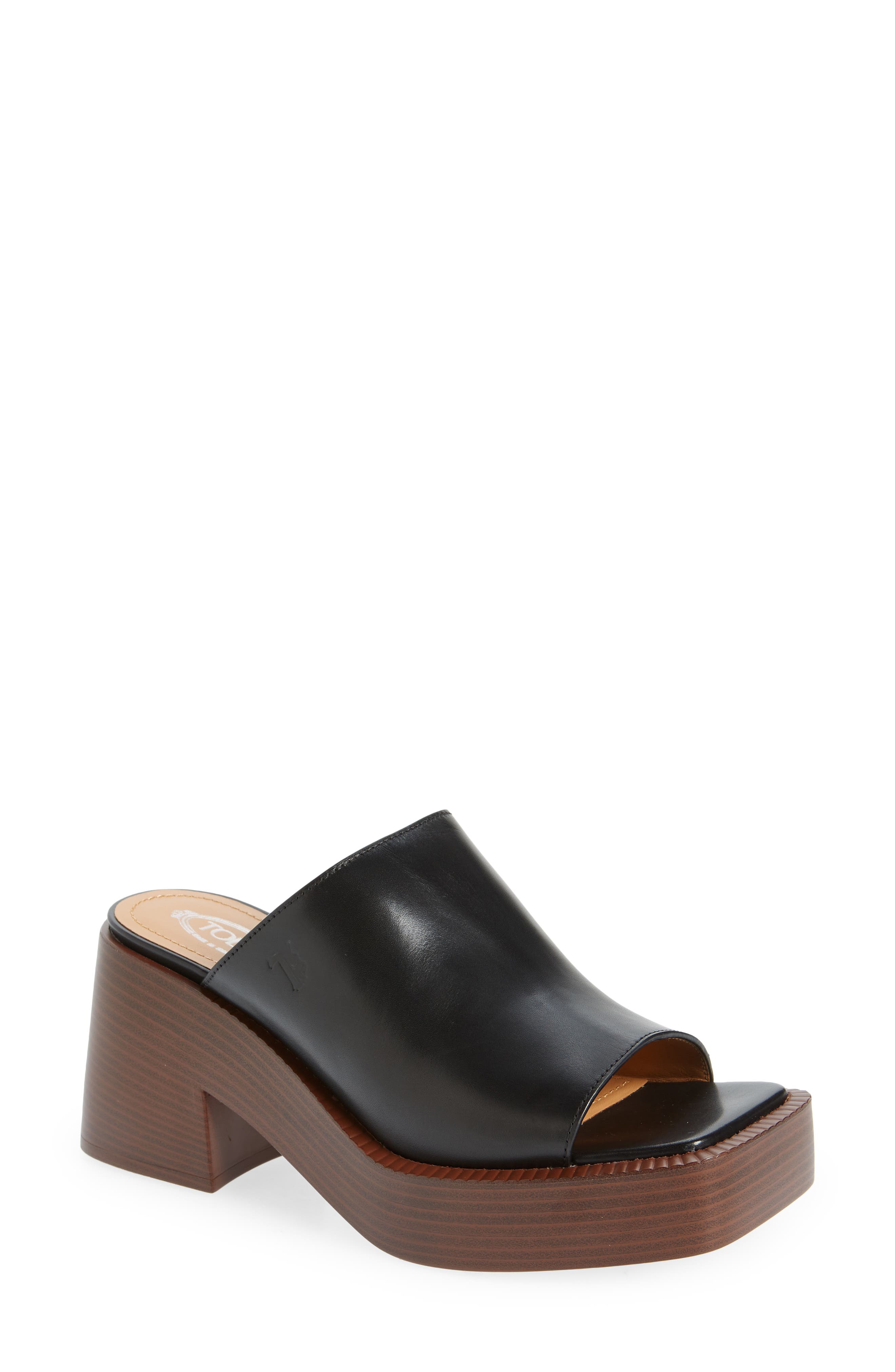 Tod's Gomma Square Toe Platform Sandal (Women) | Nordstromrack