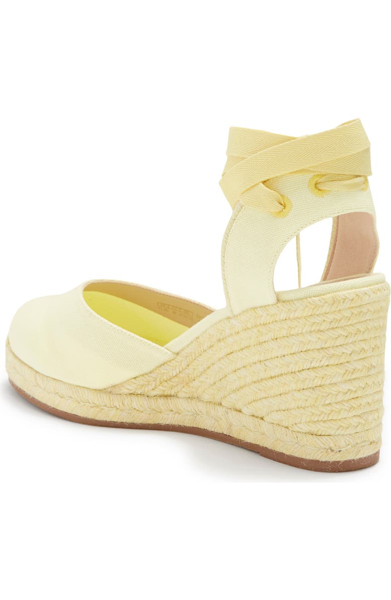 Stuart Weitzman Marguerita Espadrille Wedge, Alternate, color, Pale Yellow