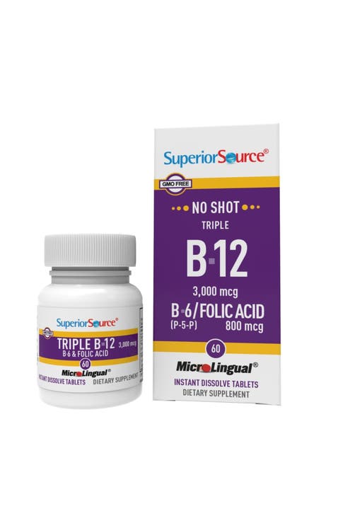 Triple B-12 B-6 Folic Acid Instant Dissolve Tablets