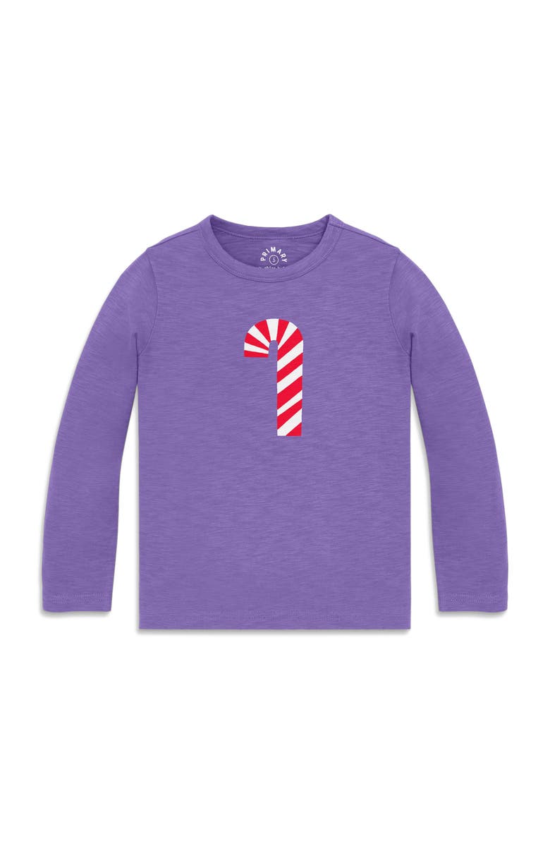 Primary Kids Long Sleeve Candy Cane Tee, Main, color,