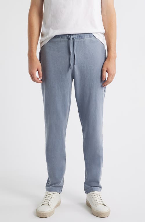 Alex Crane  Caza Organic Cotton Drawstring Waist Pants In Burgundy