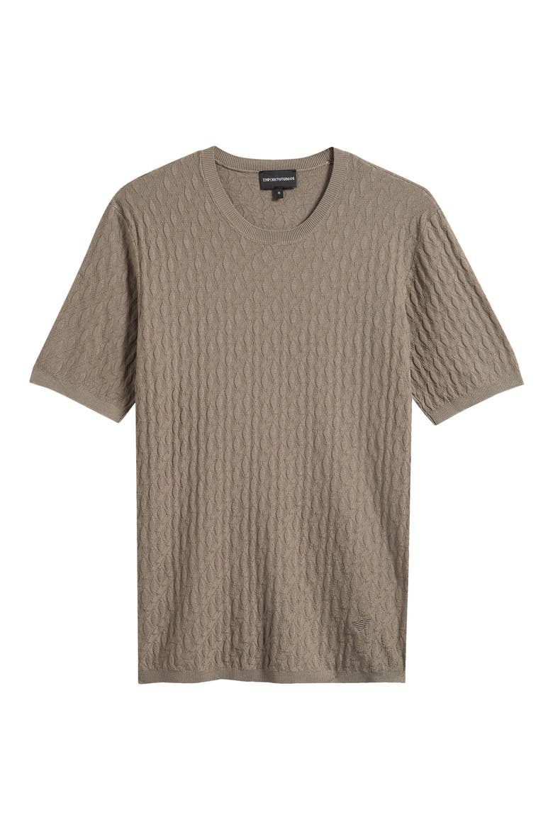 Short Sleeve Sweater T-Shirt, Main, color, GREY