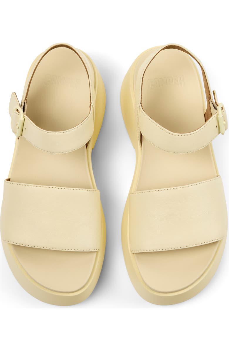 Camper Tasha Platform Sandal, Alternate, color, Light/ Pastel Yellow