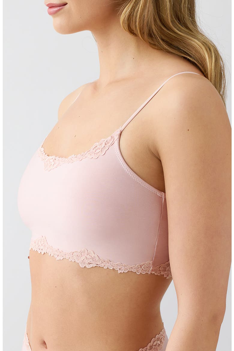 Future Foundation Lace Trim Bralette, Alternate, color, ROSE SMOKE
