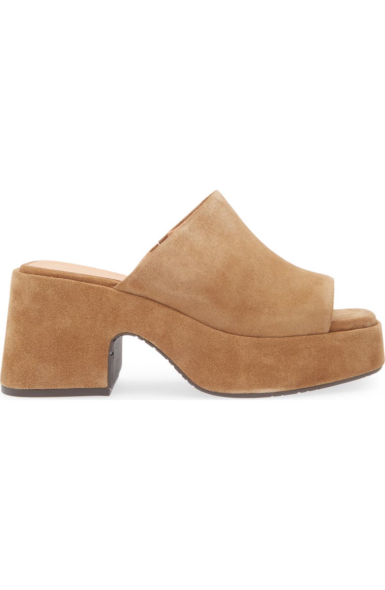 Chocolat Blu Huda Square Toe Sandal, Alternate, color, Tan Suede