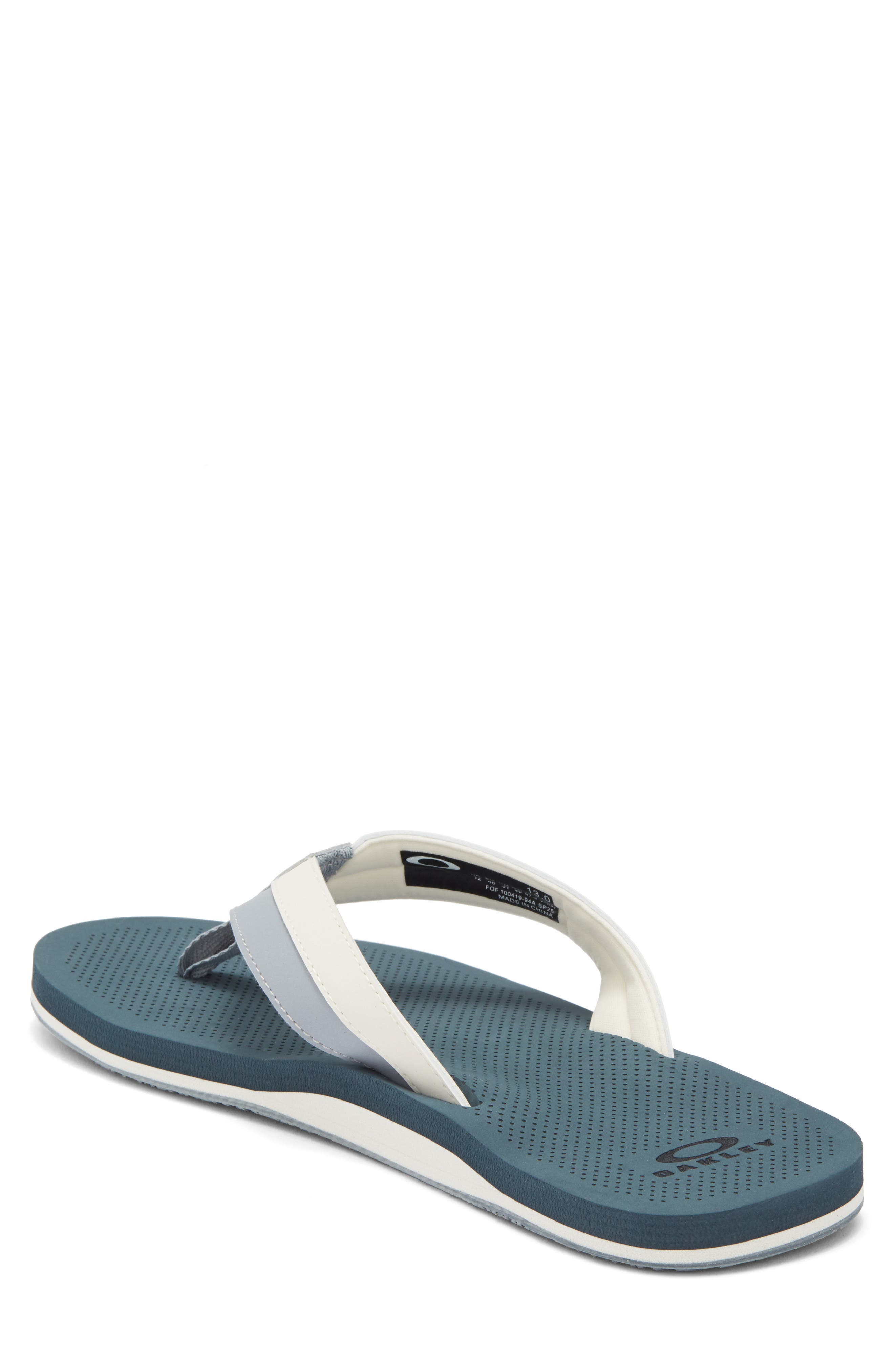 Oakley Burke Flip Flop, Alternate, color, Dark Slate