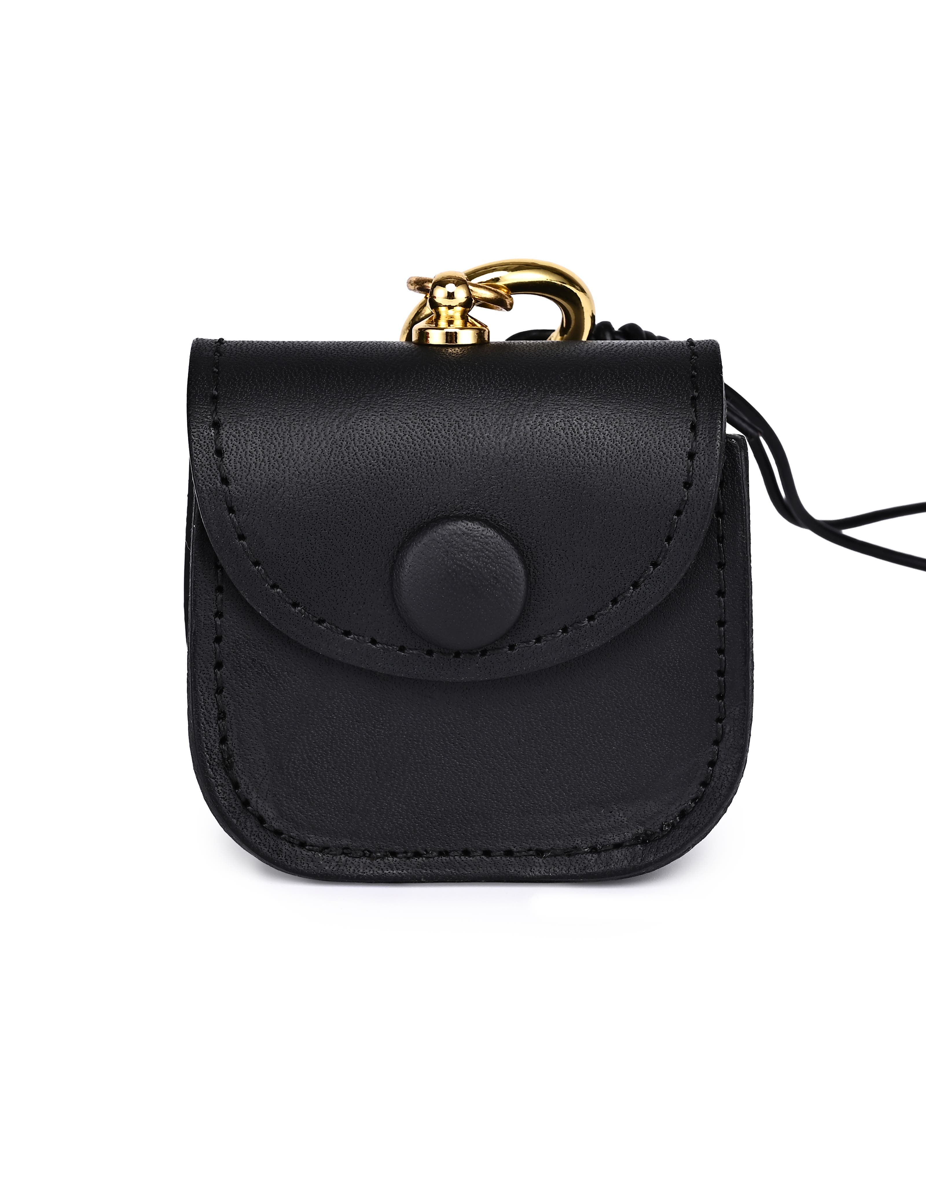 OLD TREND Toti Genuine Leather Mini Structured Charm, Main, color, Black