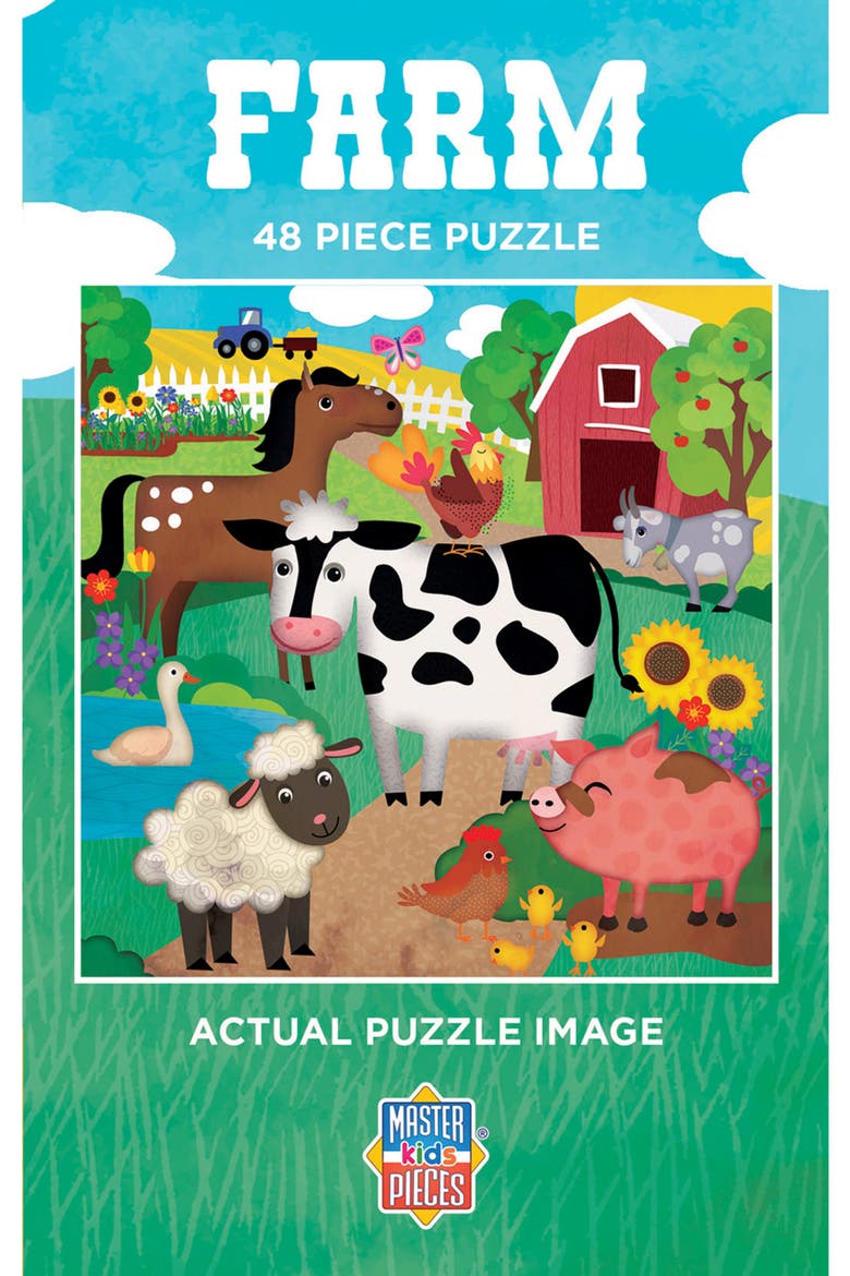 Farm 48 Piece Value Puzzle, Alternate, color, Multicolor